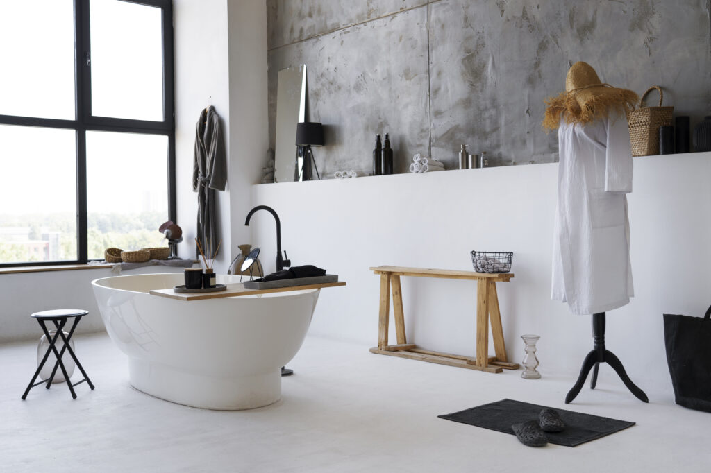 Imagen baño con bañera
